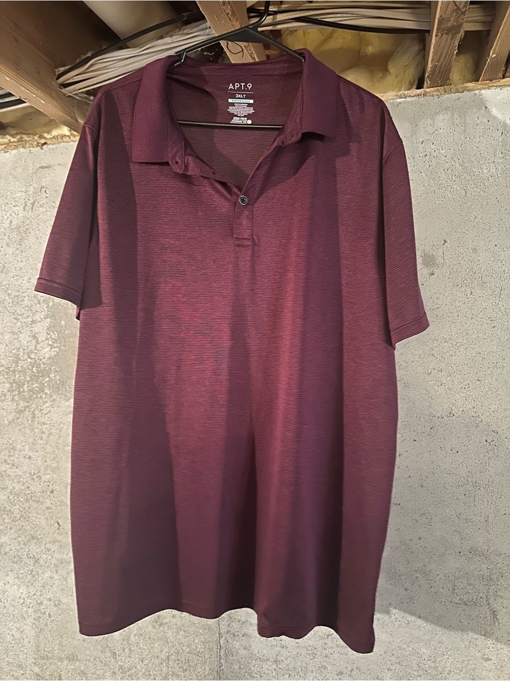 Apt. 9 Men’s Burgundy Polo Shirt
